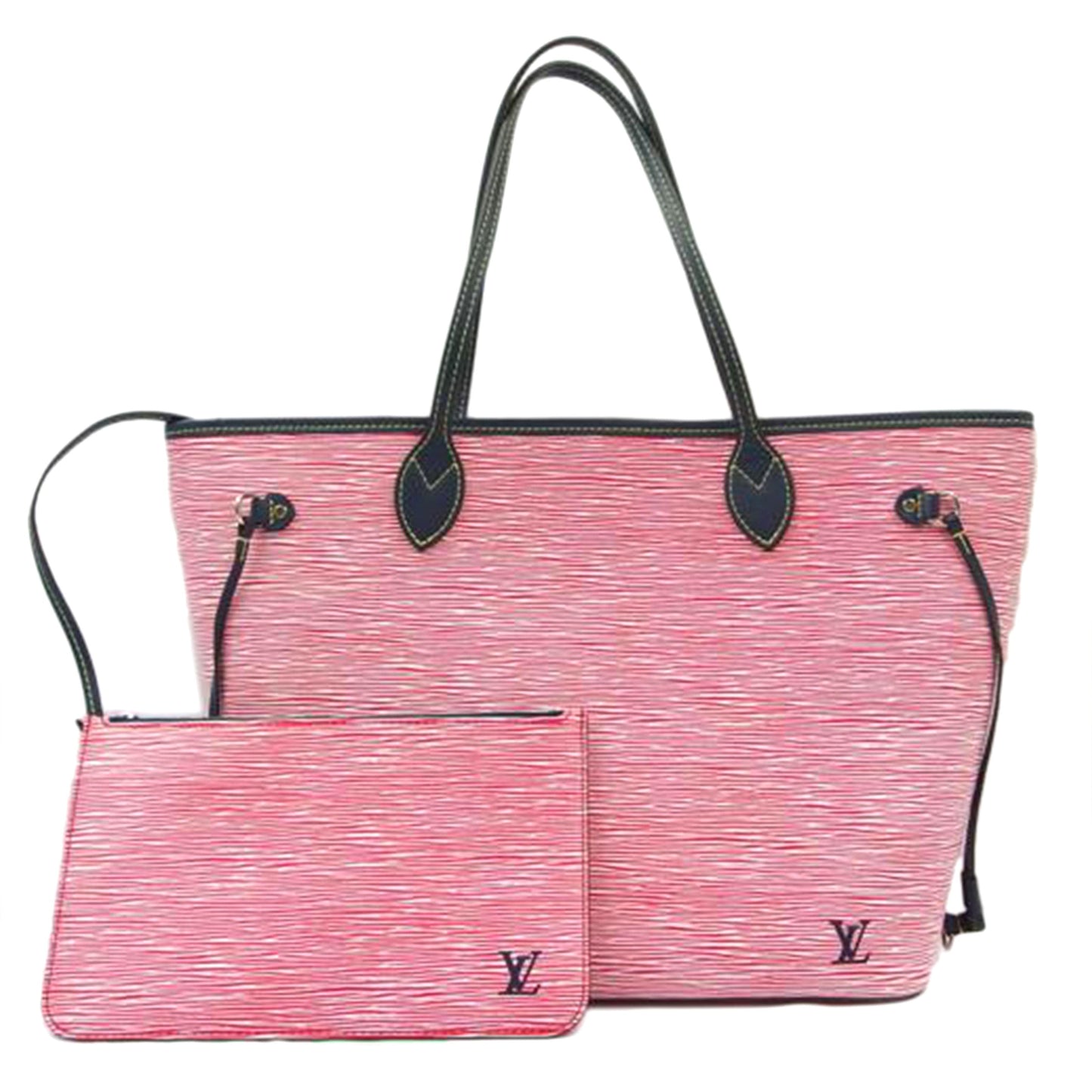 Louis Vuitton Neverfull MM Epi Denim Rouge