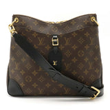 Louis Vuitton Monogram Odeon NM MM Shoulder Bag Diagonal Leather Noir Black