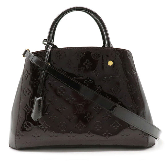 Louis Vuitton Monogram Vernis Montaigne MM Handbag 2WAY Shoulder Bag