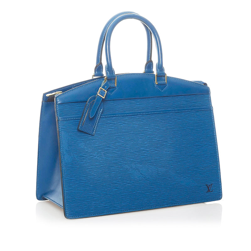 Louis Vuitton Epi Riviera Handbag Toledo Blue Leather