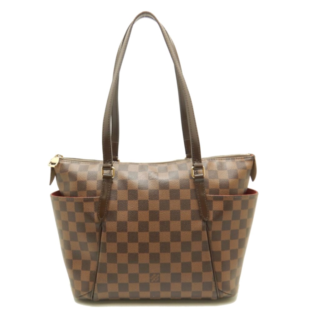 Louis Vuitton Damier Totally PM Ebene Shoulder Bag Brown
