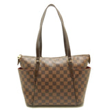 Louis Vuitton Damier Totally PM Ebene Shoulder Bag Brown