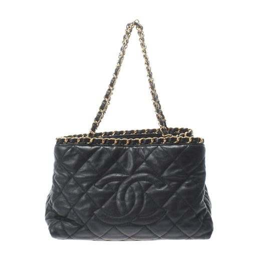 Chanel Chain Me Black/Gold Hardware Calfskin Women's Tote Bag