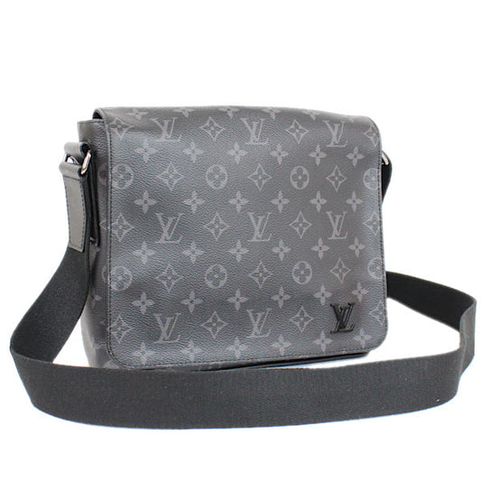 Louis Vuitton Monogram Eclipse Black District NM PM Shoulder Bag