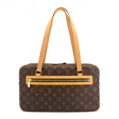 Louis Vuitton Monogram Cite GM Shoulder Bag Brown