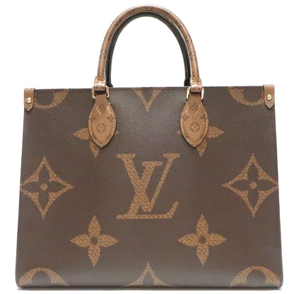 Louis Vuitton Tote Bag Handbag On The Go MM Monogram Giant Brown
