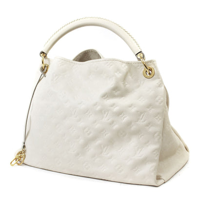 Louis Vuitton Artsy MM Shoulder Bag Neige White Monogram