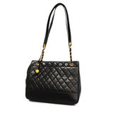 Chanel Shoulder Bag Matelasse Chain Lambskin Black