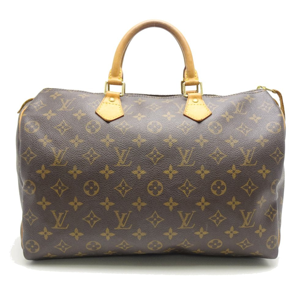 Louis Vuitton Monogram Speedy 35 Brown Boston Bag