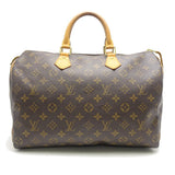 Louis Vuitton Monogram Speedy 35 Brown Boston Bag