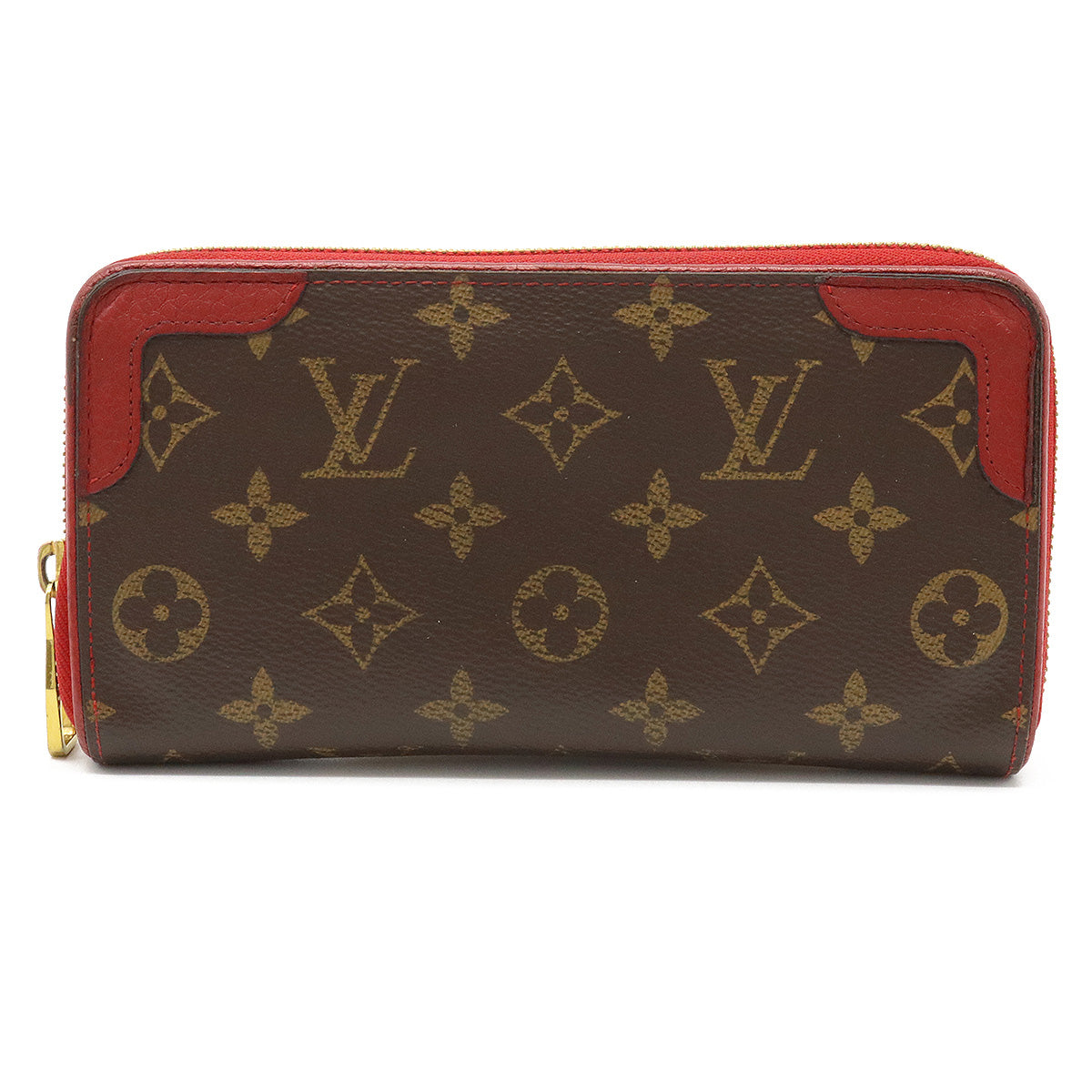 Louis Vuitton Monogram Zippy Wallet Retiro Round Zipper Long Wallet