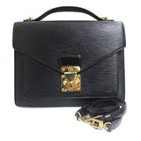Louis Vuitton Monceau 2way Epi Handbag Noir Black Epi Leather