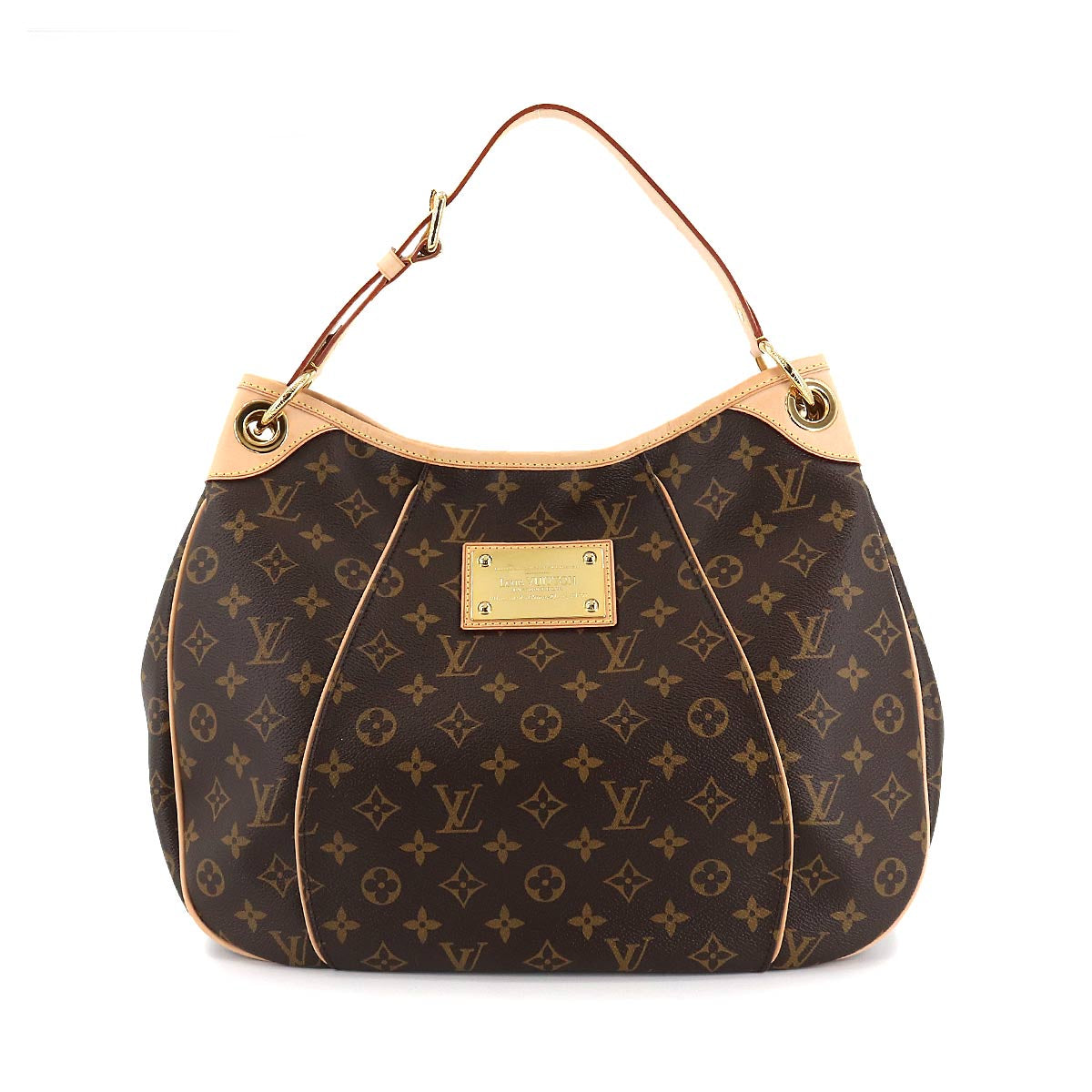 Louis Vuitton Monogram Galliera PM Shoulder Bag Brown Gold Hardware