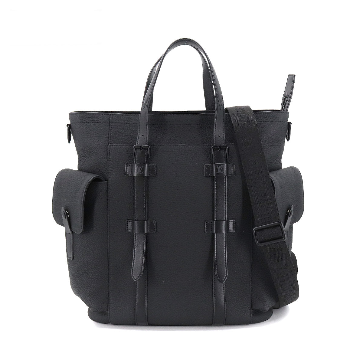 Louis Vuitton Christopher Backpack Taurillon Leather Black