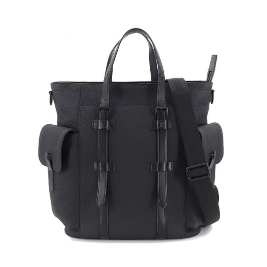 Louis Vuitton Christopher Backpack Taurillon Leather Black