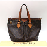 Louis Vuitton Palermo PM Monogram Handbag Brown