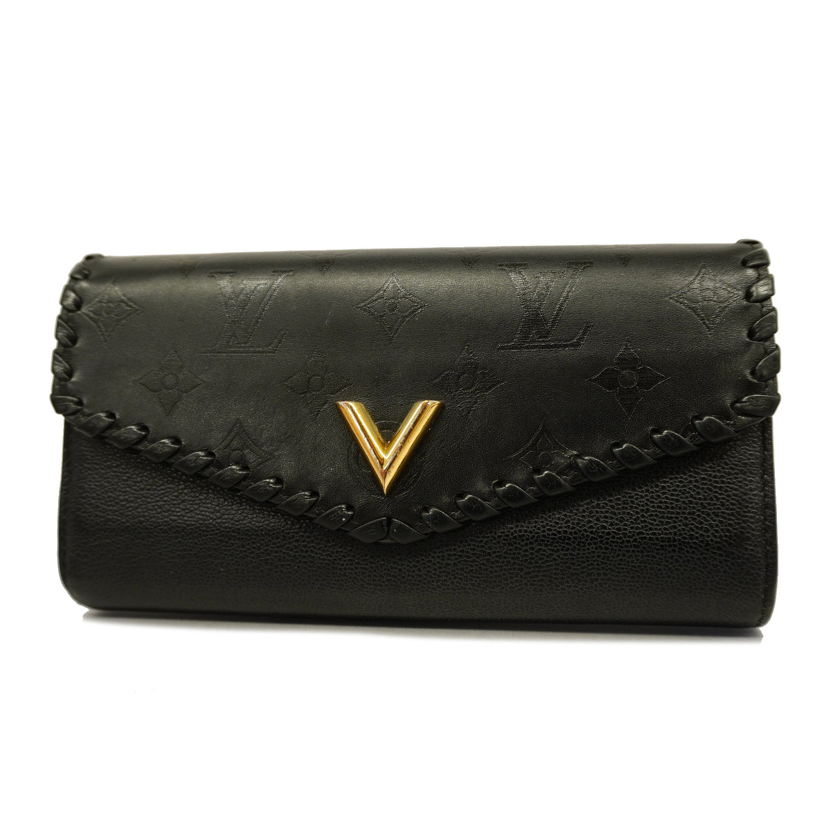 Louis Vuitton Bifold Long Wallet Monogram Pattern Portefeuille Verry Noir