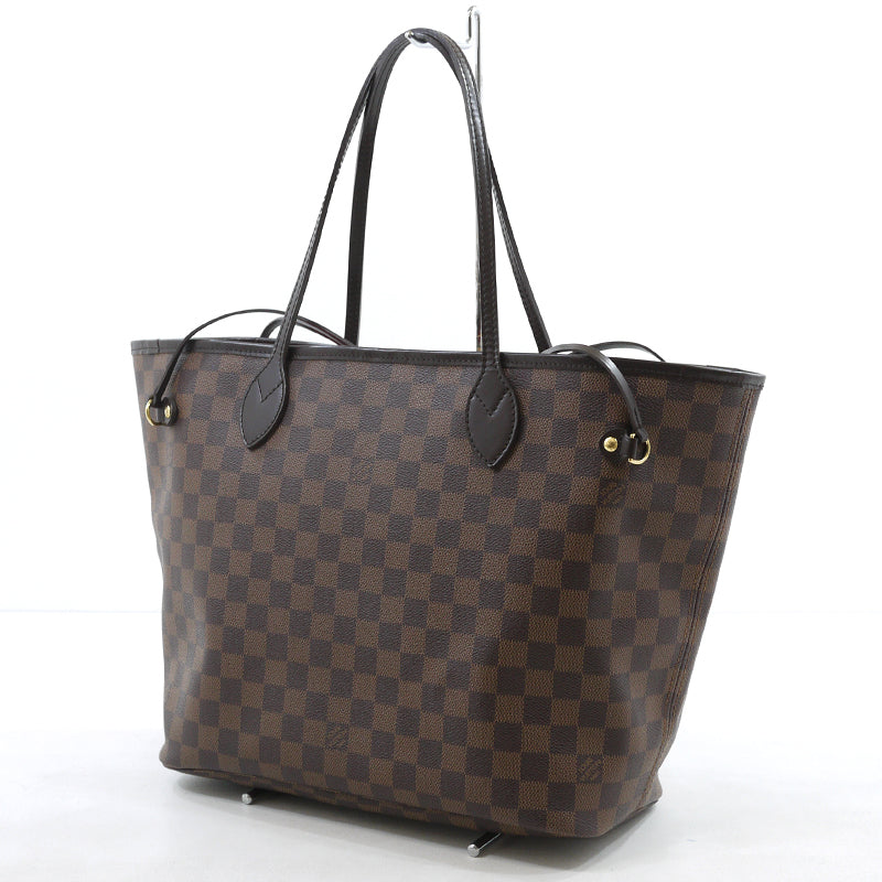 Louis Vuitton Damier Neverfull MM Tote Bag Brown