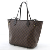 Louis Vuitton Damier Neverfull MM Tote Bag Brown