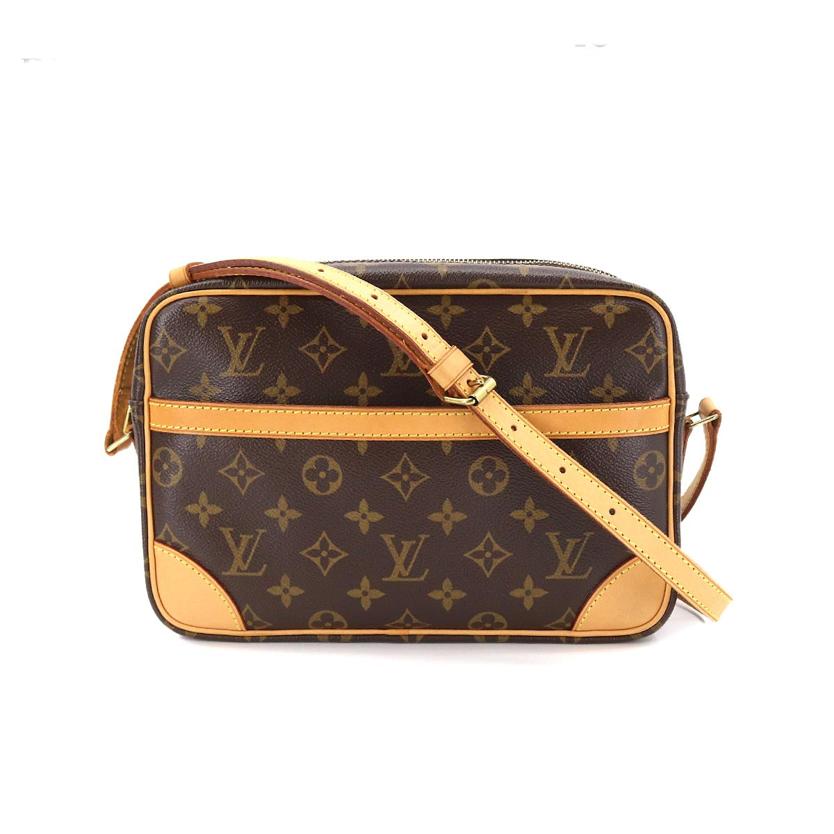 Louis Vuitton Monogram Trocadero Crossbody Shoulder Bag Brown