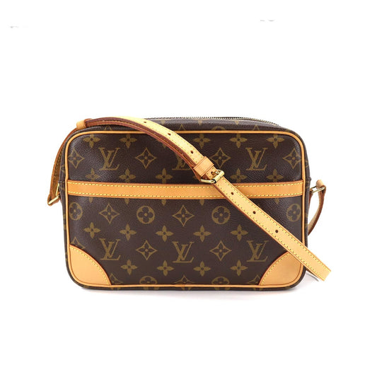 Louis Vuitton Monogram Trocadero Crossbody Shoulder Bag Brown