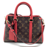 Louis Vuitton Soufflot BB Monogram Shoulder Bag Brown Red