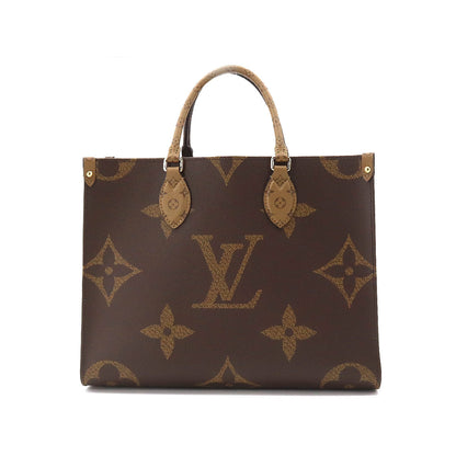 Louis Vuitton Giant Monogram On The Go MM 2 Way Tote Shoulder Bag