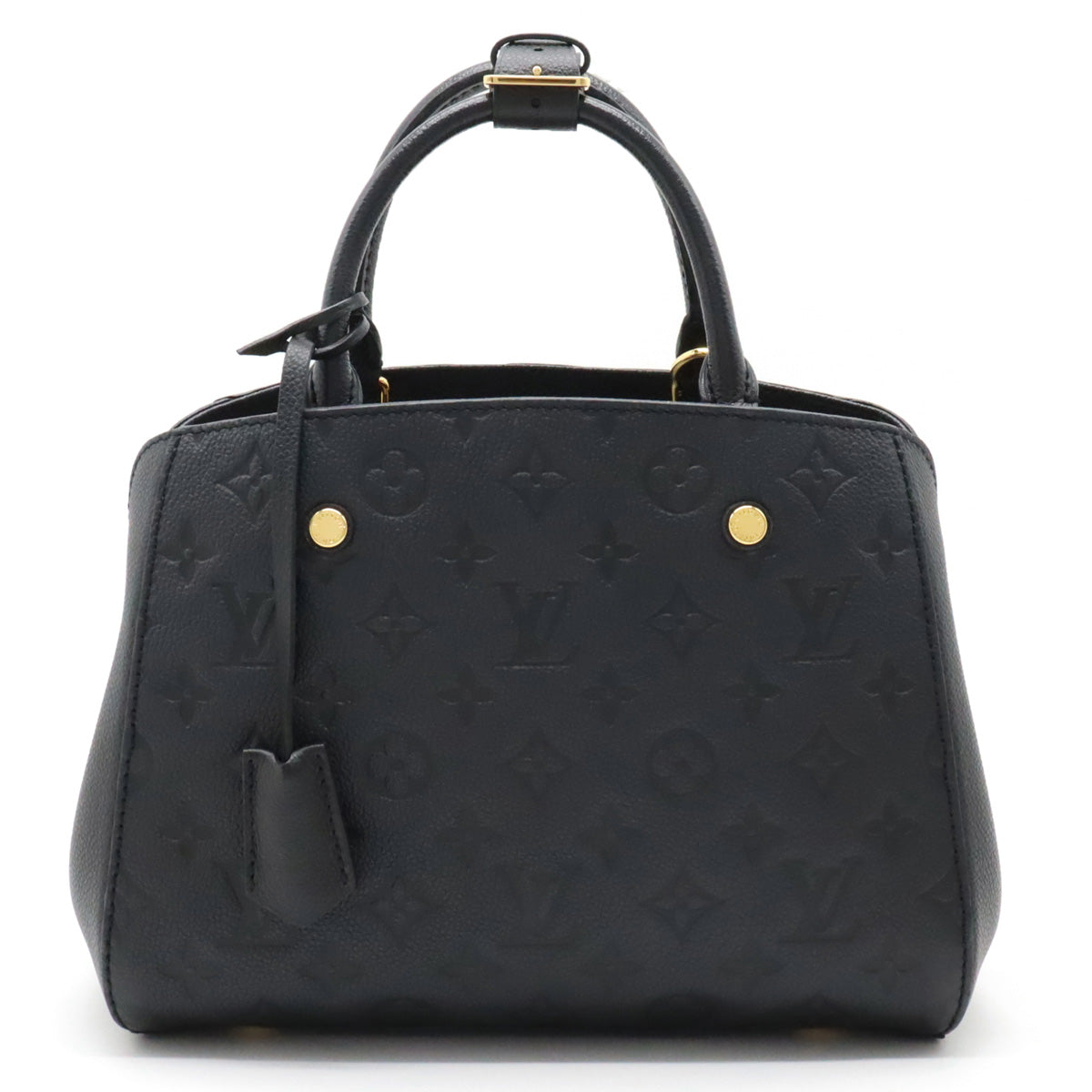 Louis Vuitton Monogram Emplant Montaigne BB Handbag Noir Black