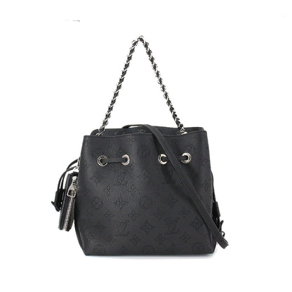 Louis Vuitton Mahina Bella 2 Way Shoulder Hand Bag Leather Noir