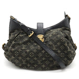 Louis Vuitton Monogram Denim Xs Diagonal Leather Noir Black