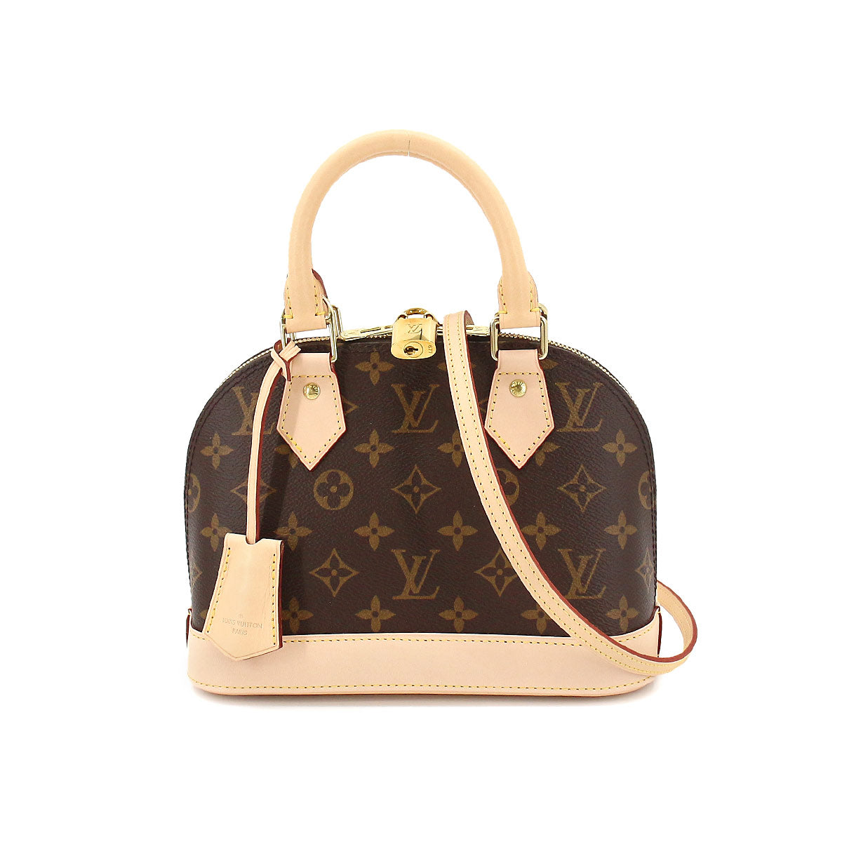 Louis Vuitton Monogram Alma BB 2 Way Hand Shoulder Bag Brown