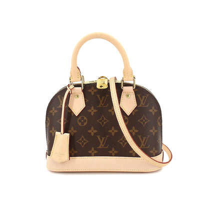 Louis Vuitton Monogram Alma BB 2 Way Hand Shoulder Bag Brown