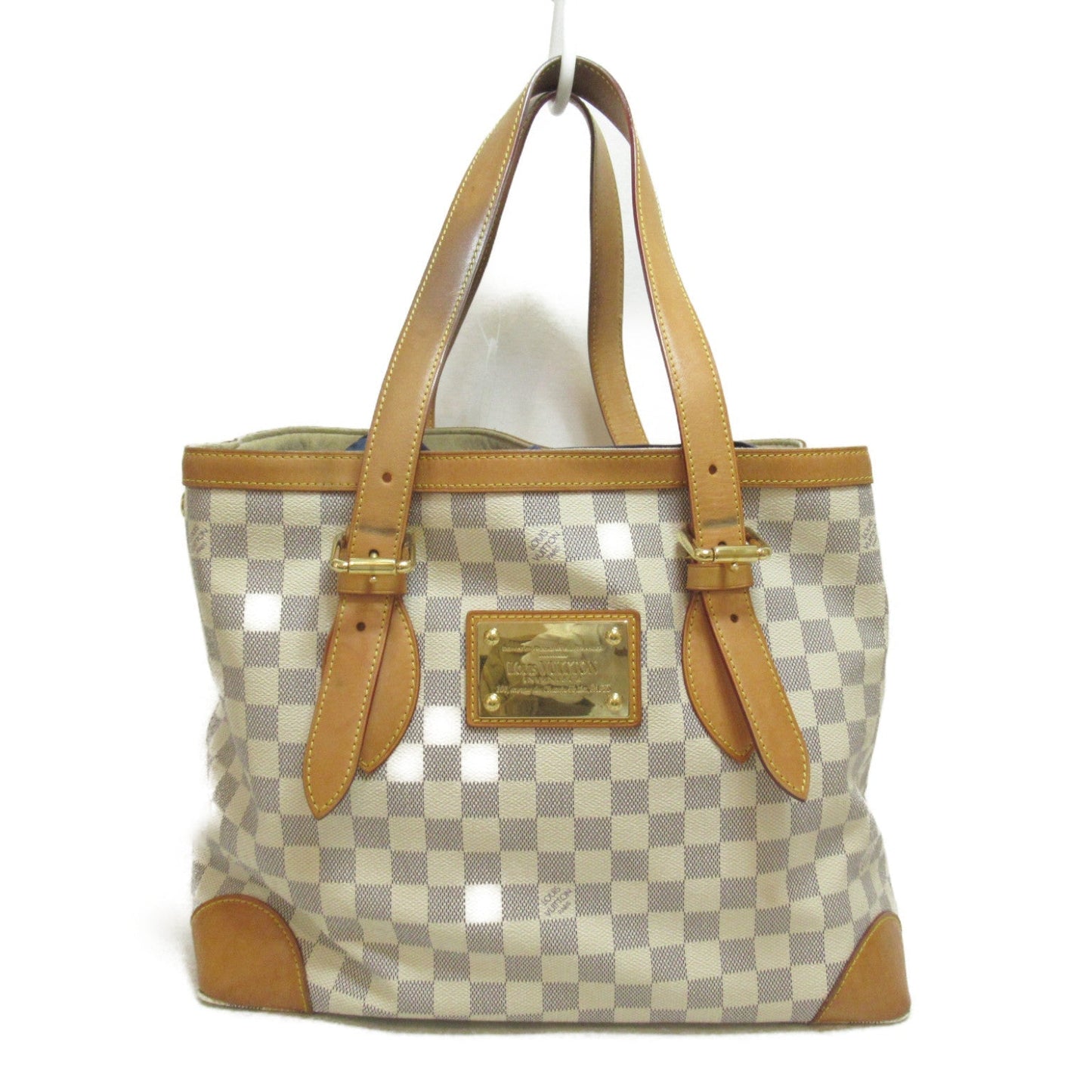 Louis Vuitton Hampstead MM Tote Damier Azur White