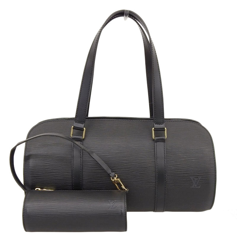 Louis Vuitton Epi Soufflot Noir Black Handbag