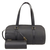 Louis Vuitton Epi Soufflot Noir Black Handbag