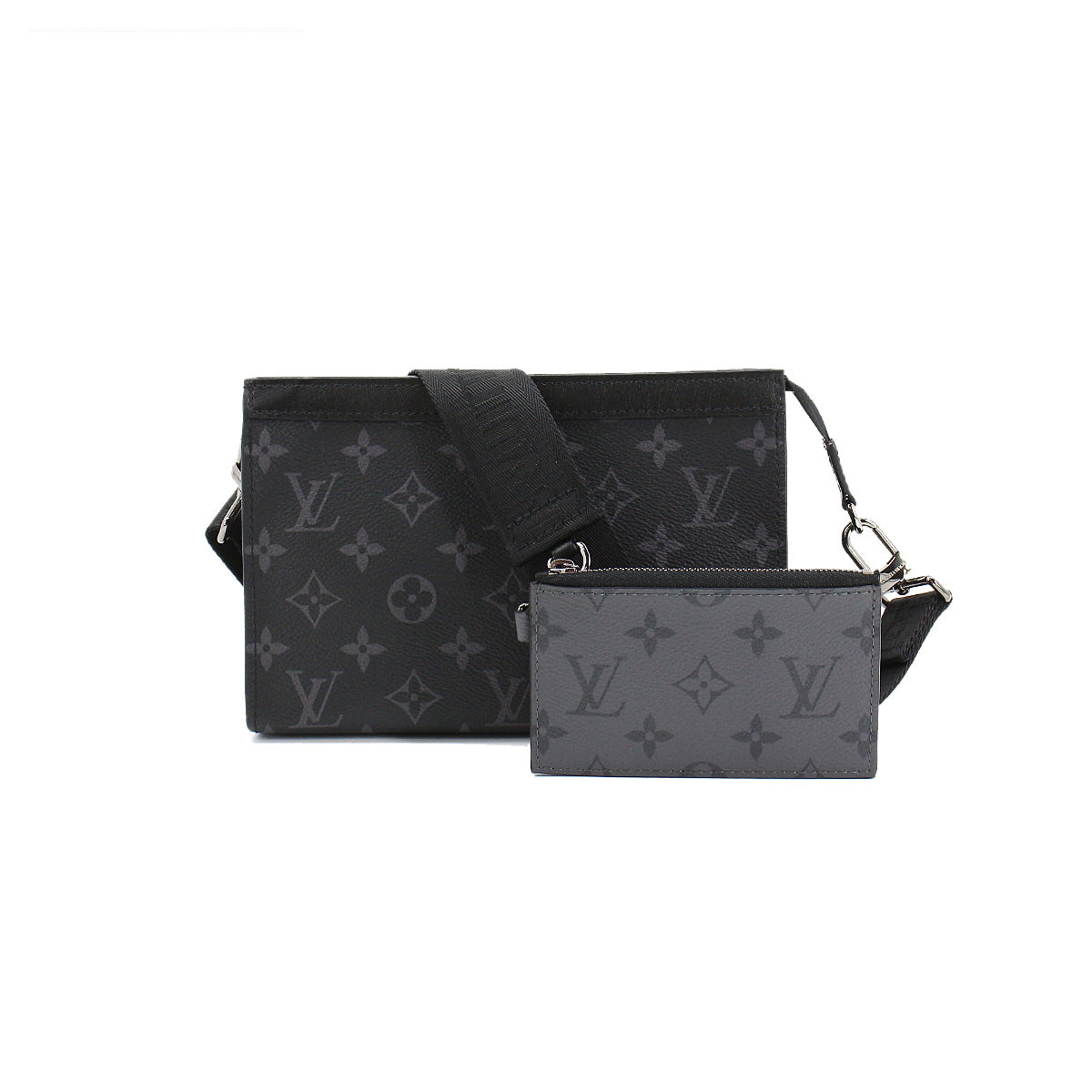 Louis Vuitton Monogram Eclipse Reverse Gaston Wearable Wallet Shoulder Bag