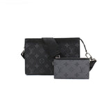 Louis Vuitton Monogram Eclipse Reverse Gaston Wearable Wallet Shoulder Bag