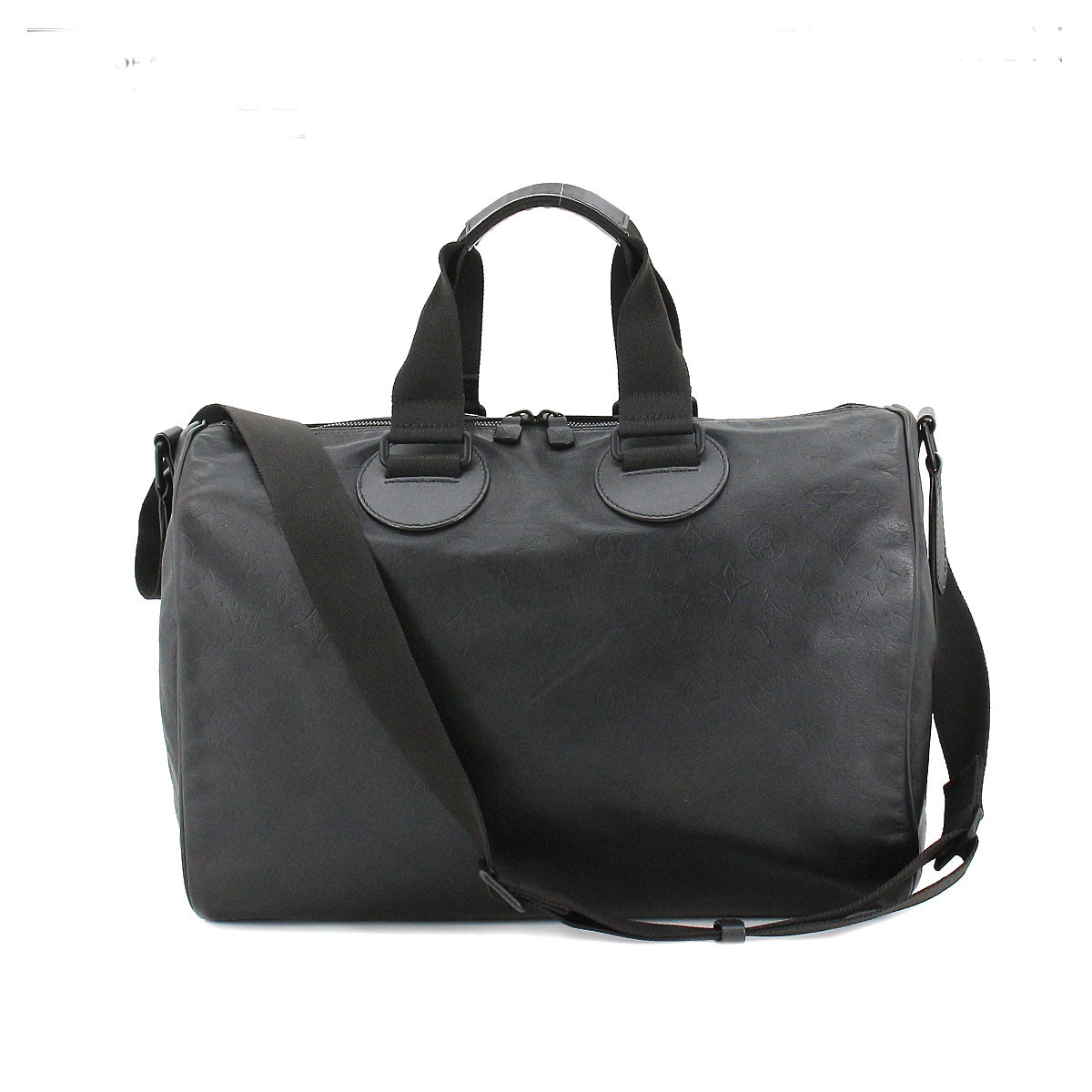 Louis Vuitton Monogram Shadow Speedy Bandouliere 40 Shoulder Bag Noir Black