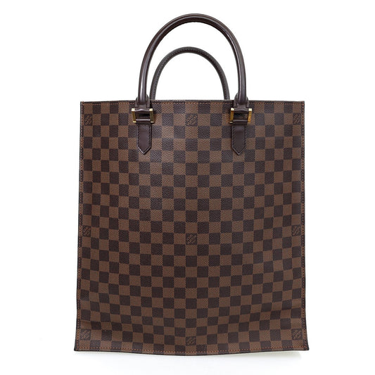 Louis Vuitton Damier Ebene Sac Plat Tote Bag