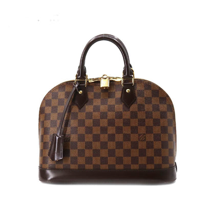 Louis Vuitton Damier Alma PM Hand Bag Ebene Brown