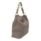 Gray Prada Leather Hobo Tote Bag