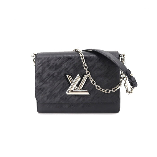Louis Vuitton Epi Twist MM Chain Shoulder Bag Leather Noir