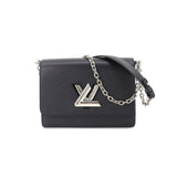 Louis Vuitton Epi Twist MM Chain Shoulder Bag Leather Noir