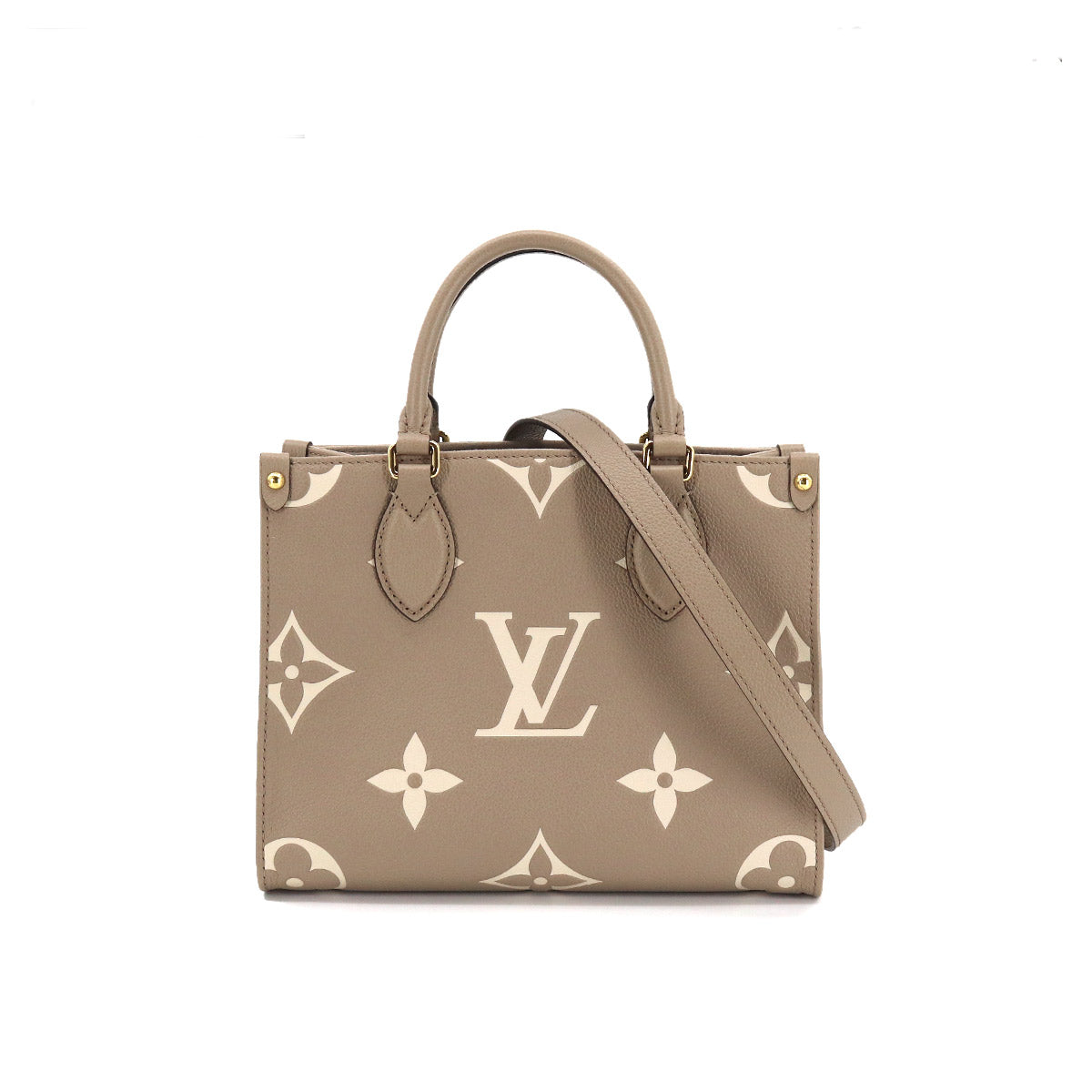 Louis Vuitton Bicolor Monogram Emplant OnTheGo PM Tourtrail Claim Creme