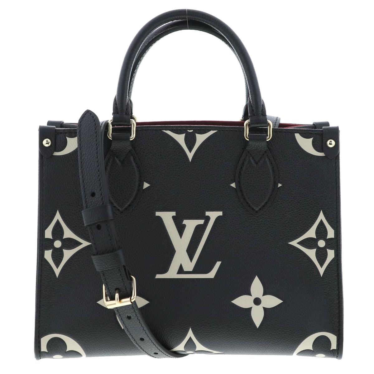 Louis Vuitton OnTheGo PM Noir Black Tote Shoulder Bag