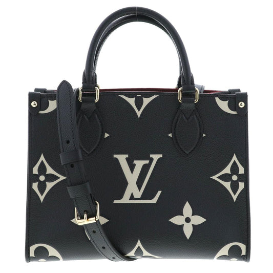 Louis Vuitton OnTheGo PM Noir Black Tote Shoulder Bag
