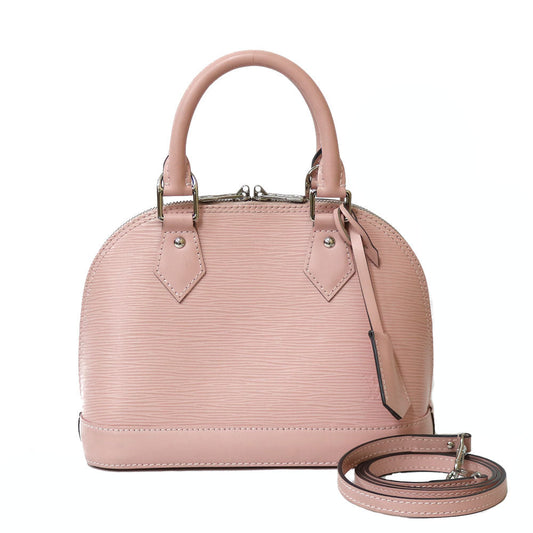 Louis Vuitton Alma BB Epi Shoulder Bag Pink