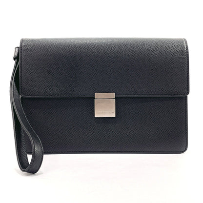 Louis Vuitton Selenga Shoulder Bag Taiga Leather Black