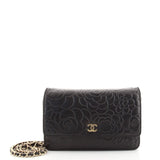 Chanel Wallet on Chain Camellia Lambskin Black