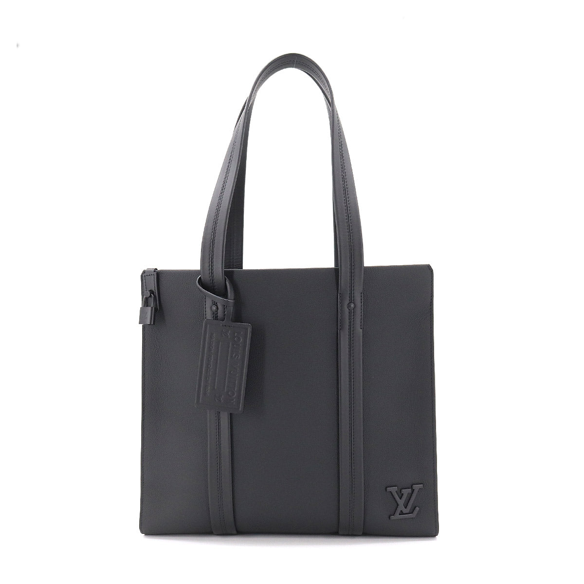 Louis Vuitton Aerogram Tote Bag Leather Black